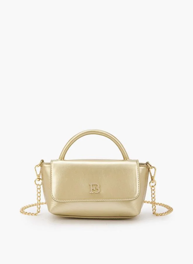 Flora Bella By Shoexpress Flora Bella Top Handle Crossbody Bag with Detachable Chain Strap Ramadan Collection