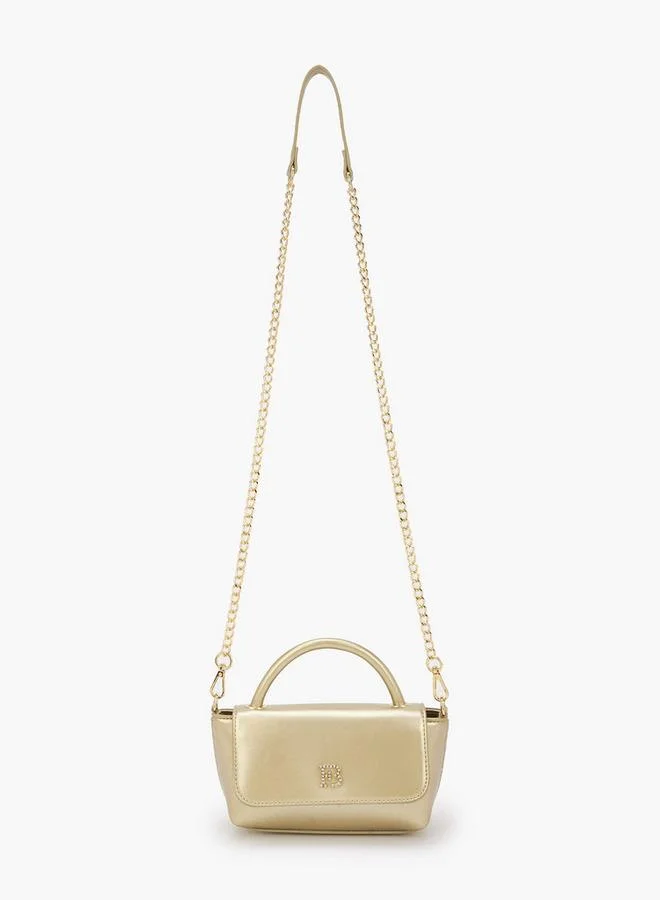Flora Bella By Shoexpress Flora Bella Top Handle Crossbody Bag with Detachable Chain Strap Ramadan Collection