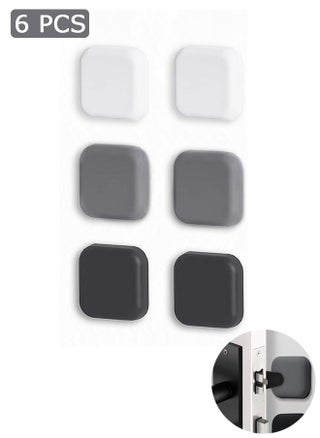 6 Pcs Door Stopper Wall Protector, Self-Adhesive Wall Shield, Wall Protector from Door Knobs (White, Gray, Black) - pzsku/ZDA0DC6C633E228DE00E3Z/45/_/1719912281/4746e5ac-14ff-4d05-bfb3-870b11e8a33a