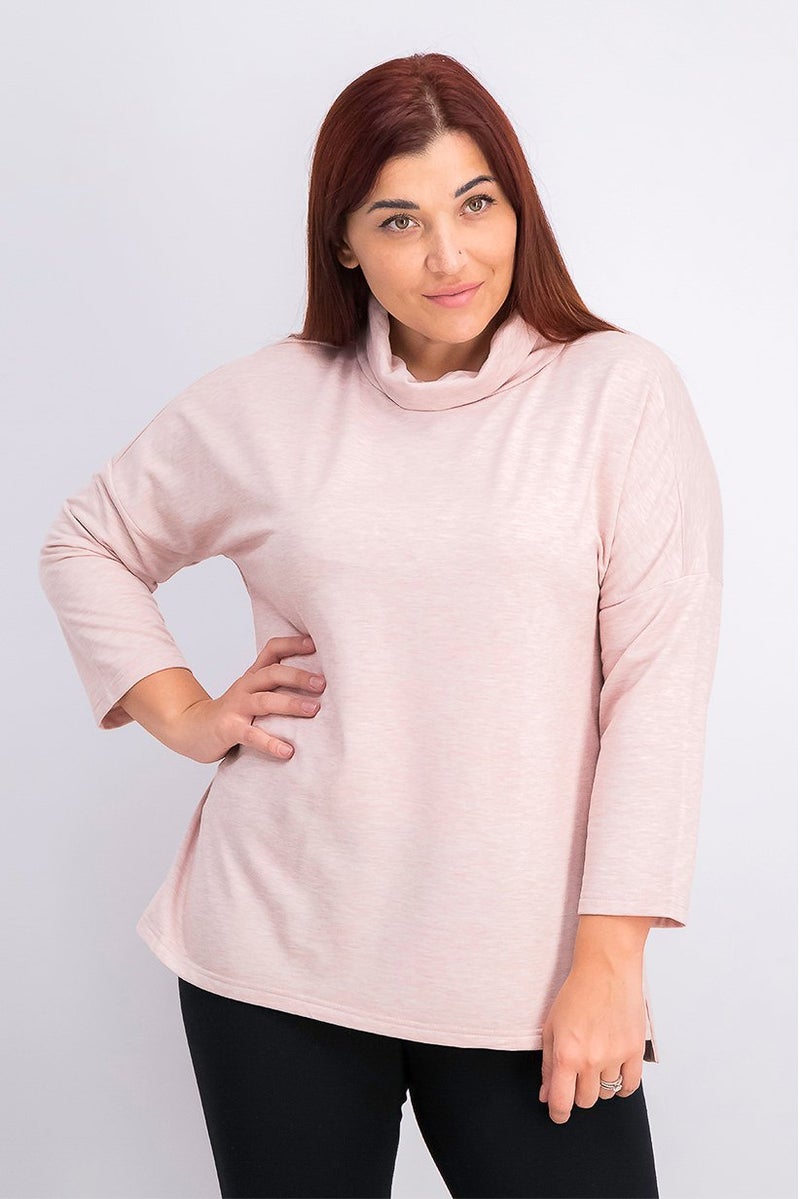 Tchibo Women Pullover Sweater, Pink Heather - Image 1