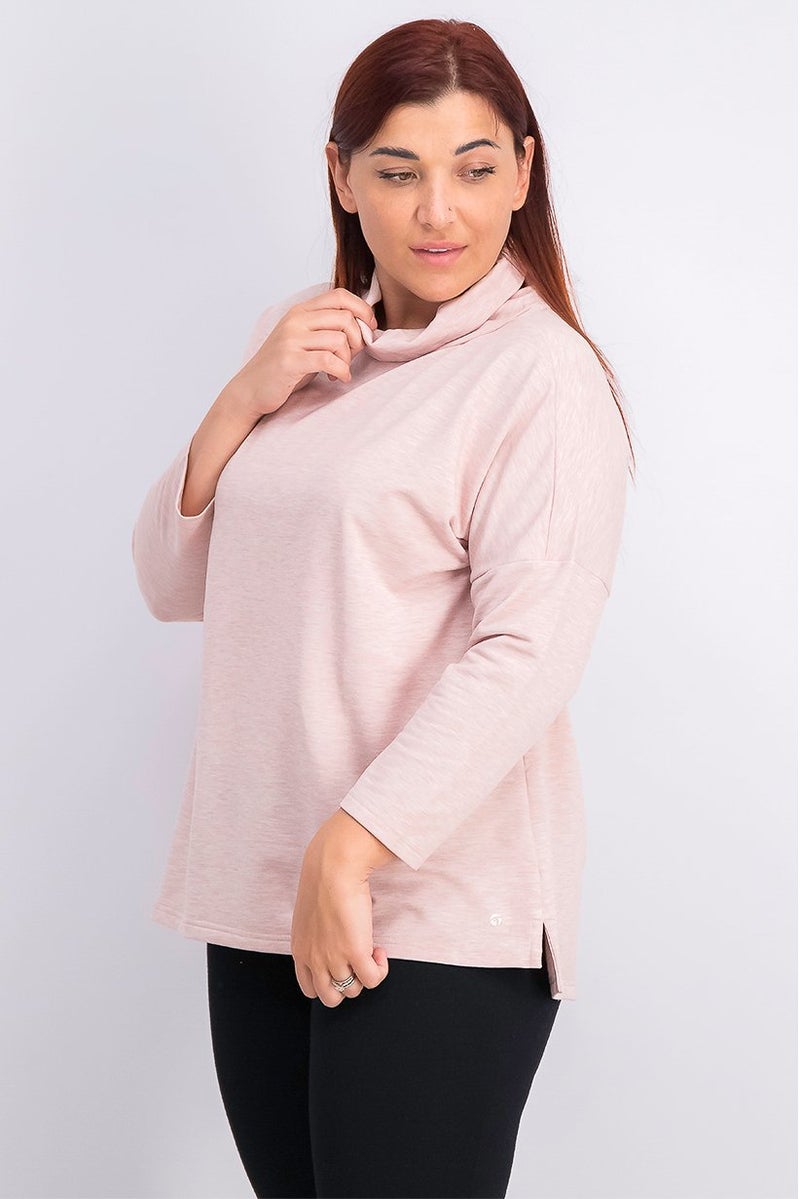 Tchibo Women Pullover Sweater, Pink Heather - Image 3