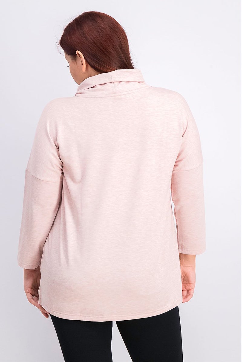 Tchibo Women Pullover Sweater, Pink Heather - Image 4