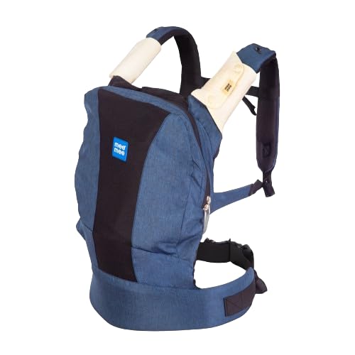 Mee Mee Comfy Newborn Baby Carrier with 4 Carry Modes | Lightweight & Adjustable Sling with Neck Support, Padded Waist & Shoulder Straps | Safety Buckle & Detachable Hip Seat for 0–2 Years (Navy Blue) - Image 1