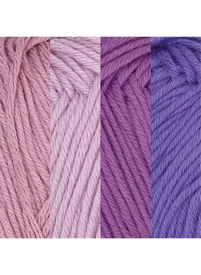 Lemon Bamboo Cotton Sport Yarn, 50g/Skein, 4 Skeins - Image 2