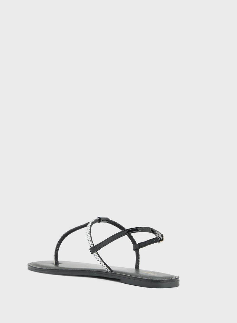 Ginger Sparkly Thong Sandal