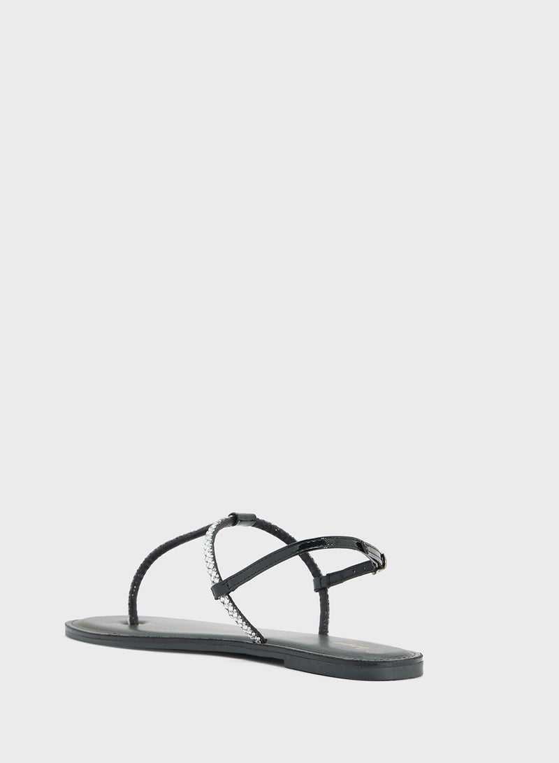 جينجر صندل ثونج لامع - Image 3