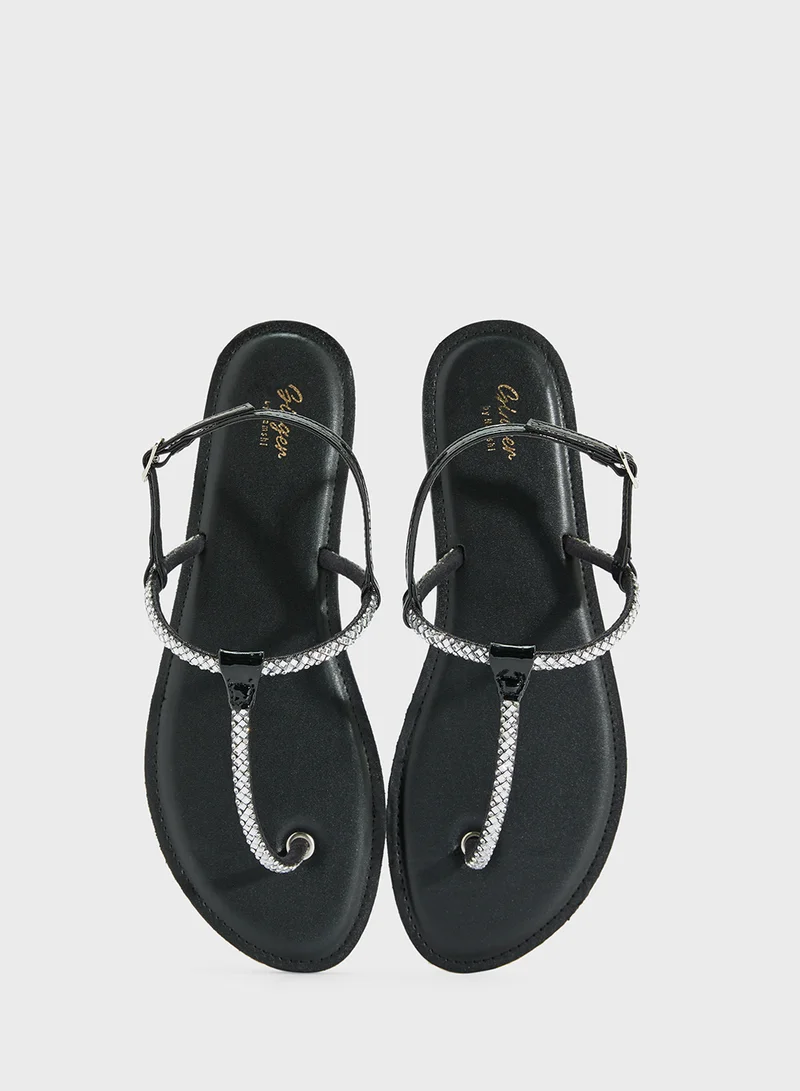 Ginger Sparkly Thong Sandal