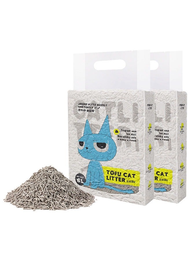 زي سي إم - هابي عبوة من قطعتين من مزيل الروائح الكريهة القابل للتحلل البيولوجي من توفو، رائحة طبيعية ناعمة، 4.4 كجم (فحم الخيزران) - Image 1