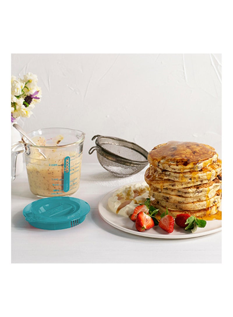 Decor Glass Measuring Jug With Lid 650 ML - Image 2