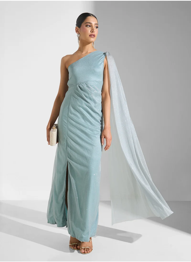 ايلا ليمتد اديشن One Shoulder Exaggerated Sleeve Trail  Dress