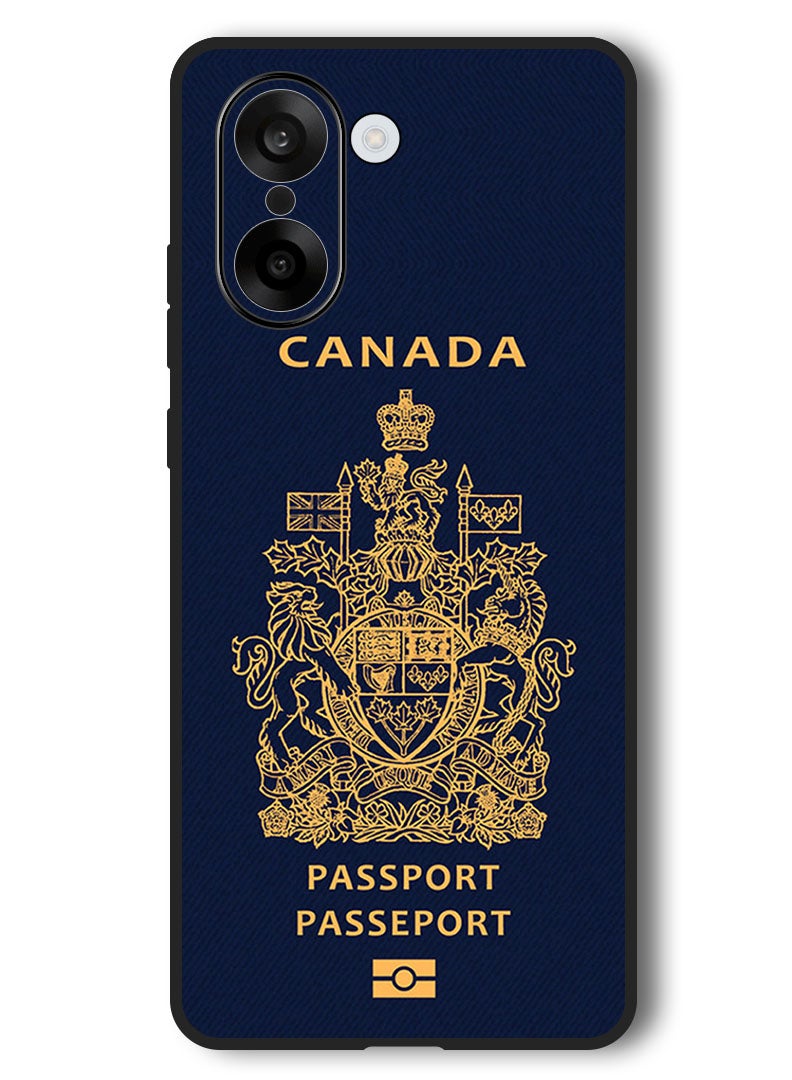 Theodor Case Compatible with OnePlus Nord CE 5 6.77 Inch Protection Shockproof Bumper Cover Canada Passport - Image 1