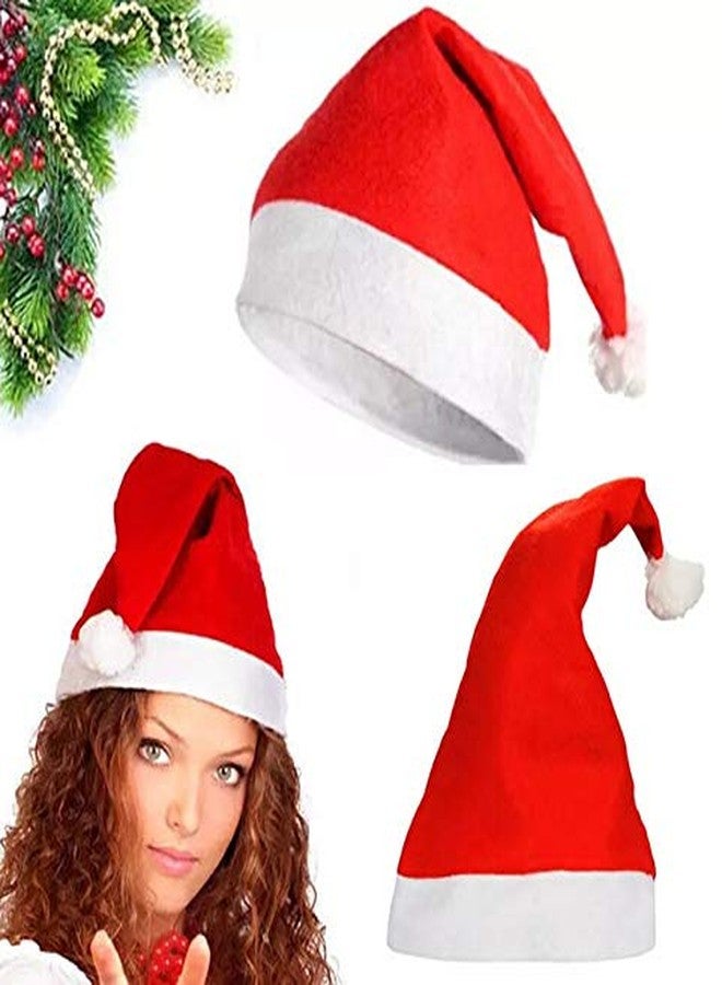 Kriwin 12 pcs Christmas Santa Claus Cap Accessories for Kids, Party, Decoration, Festival Fun (Cap) - Image 2