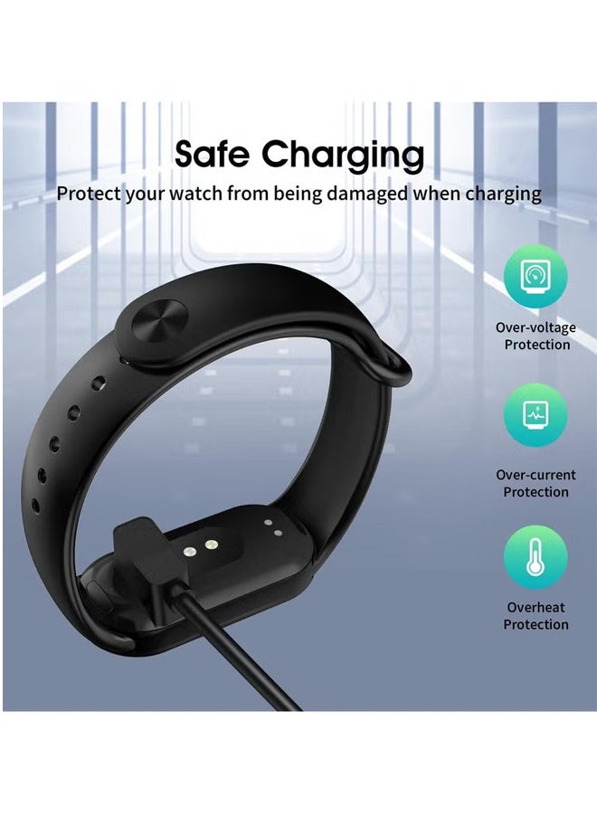 PULUZ Charger Cable Compatible with Xiaomi MI Band 9/9 Pro,Mi Band 8/8 Pro,Redmi Watch 5/5 Lite/5 Active,Redmi Watch 4/4 Lite/4 Active,Redmi Watch 3/3 Lite/3 Active,Magnetic USB Charging Cable 3.3Ft/1M  - Image 2