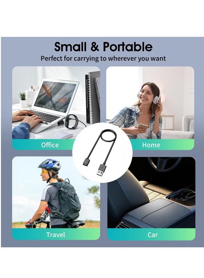 PULUZ Charger Cable Compatible with Xiaomi MI Band 9/9 Pro,Mi Band 8/8 Pro,Redmi Watch 5/5 Lite/5 Active,Redmi Watch 4/4 Lite/4 Active,Redmi Watch 3/3 Lite/3 Active,Magnetic USB Charging Cable 3.3Ft/1M  - Image 5