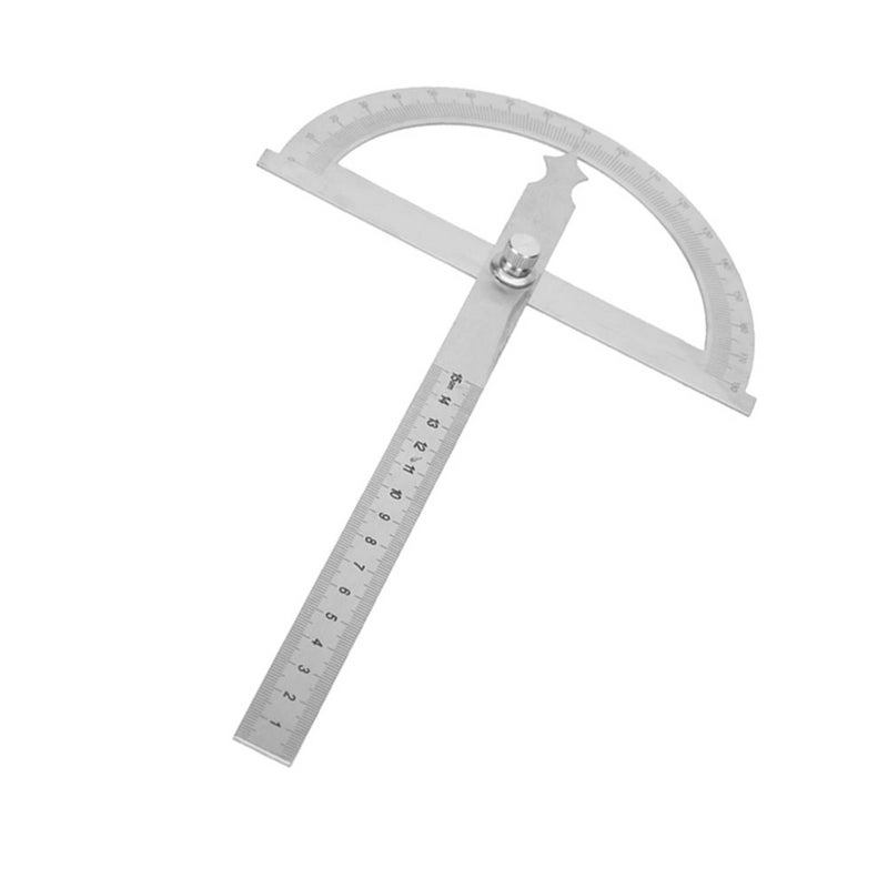 Stainless Steel Protractor Goniometer 0 180 Degree Angle Finder 15cm Ruler 150 200mm - Image 3