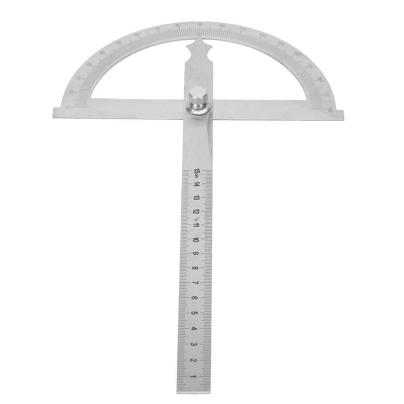 Stainless Steel Protractor Goniometer 0 180 Degree Angle Finder 15cm Ruler 150 200mm - Image 4