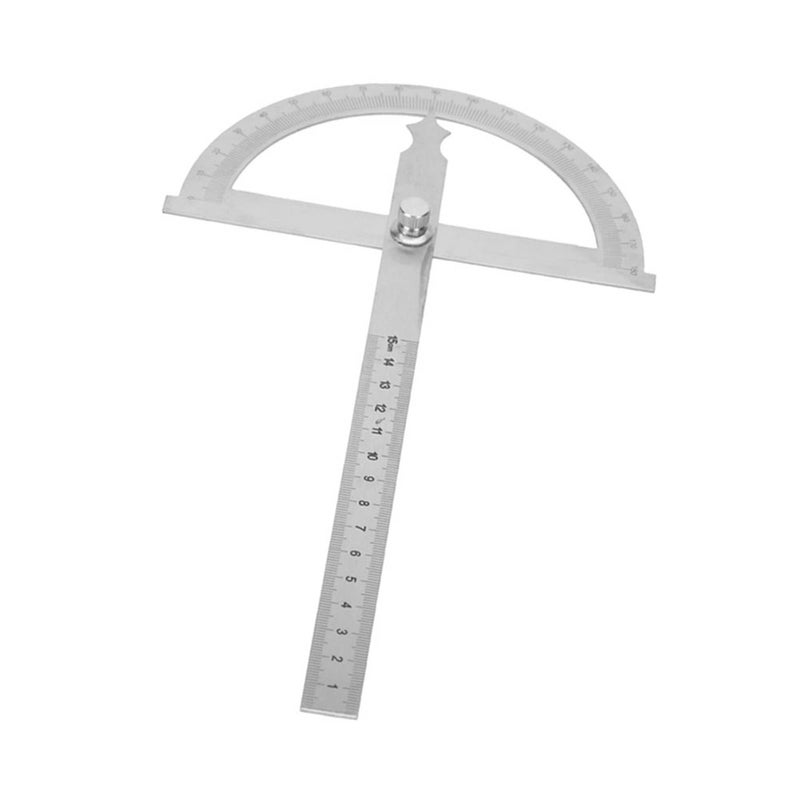 Stainless Steel Protractor Goniometer 0 180 Degree Angle Finder 15cm Ruler 150 200mm - Image 5