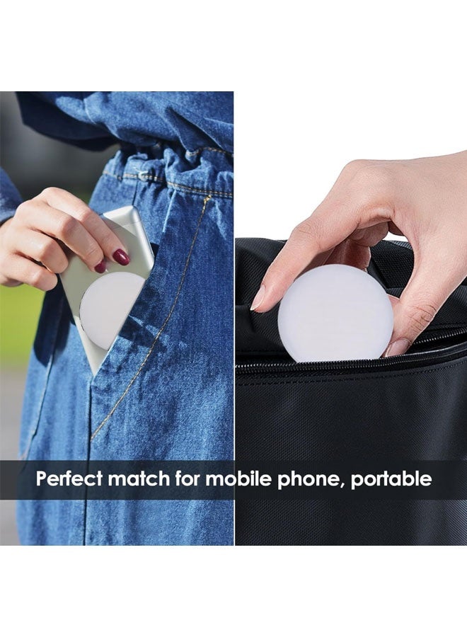 Mobile Phone Magnetic Selfie Light, Selfie Light With Built-In Mirror, LED Light Equipped With Bracket, 350Lux Brightness At 0.5M (Gray), Dedicated For Douyin/Vlog/Beauty/Zoom Conference Fill Light​ - Image 5