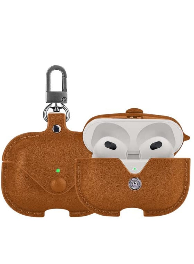 For AirPods Pro 2 Case Leather, Airpods Pro Leather Case Cover with Keychain Airpods Strap Compatible with Apple Airpods Pro 2nd Generation 2022