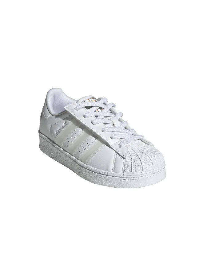 Adidas Adidas SUPERSTAR LED LIGHTS CF EL C White CASUAL Trainers FOR KIDS BOYS AND GIRLS 2.5