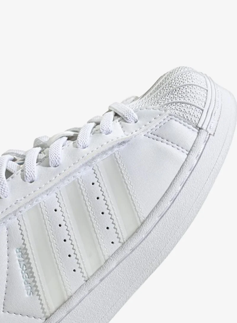 Adidas Originals FTWWHT/FTWWHT/FTWWHT Superstar Led Lights Cf El C U White Originals Shoes For Kids  | Best Price UAE