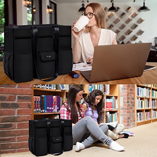 BARRGIE Utility Tote Bag for Women Multiple Pockets Teacher Tote Work Bag for Teachers|Students|Office Worker - Image 2