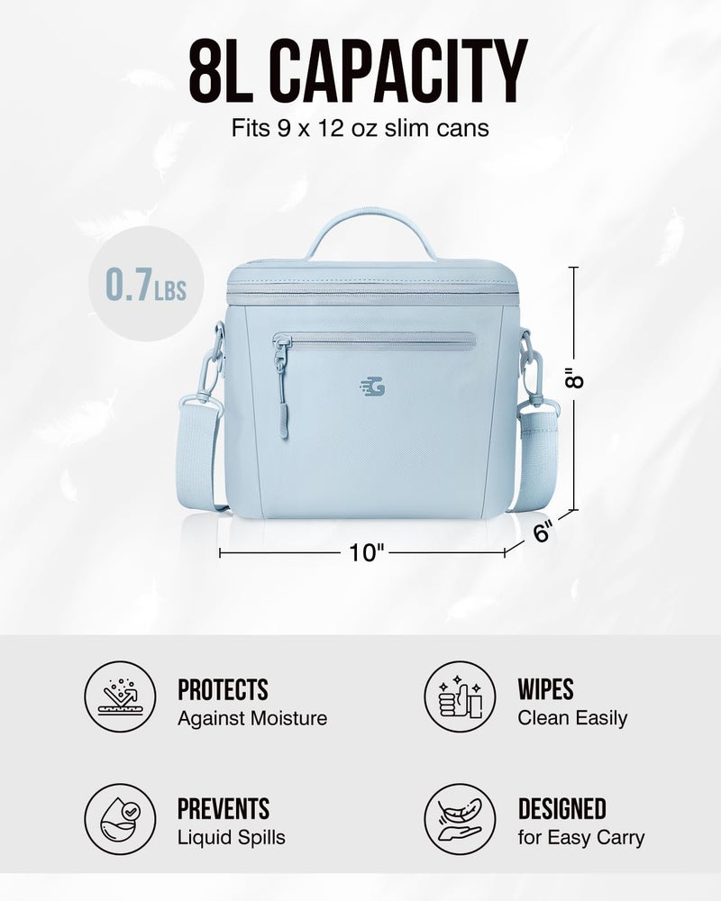GLORIEROO Insulated Lunch Box Bag Women Girls - Waterproof Leakproof Lightweight Reusable Cooler for School Work Picnic - Back to School - Image 5