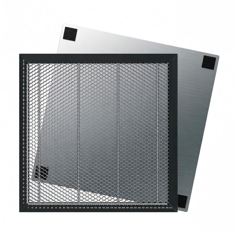 SCULPFUN Honeycomb Panel 400x400mm Black - Observable Cut-Through Indicator Solid CNC Metal Structure Square Measuring Ruler Working Table for Engraving And Cutting Machines - Image 1