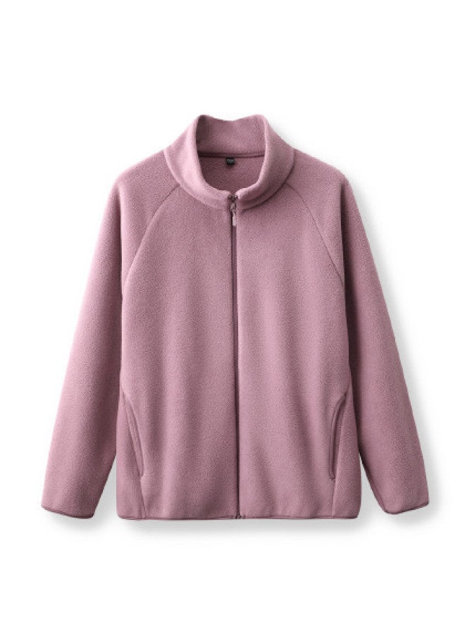 Flying in the snow Multi-color Versatile Casual Short Fleece Jacket 2025 Autumn/winter Urban Minimalist - Image 1