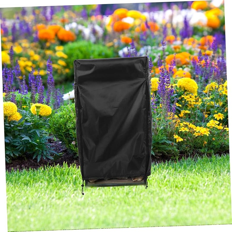 غطية رف حطب متين بتصميم قرص العسل مقاوم للماء لحماية جذوع الأشجار في الهواء الطلق - Image 5