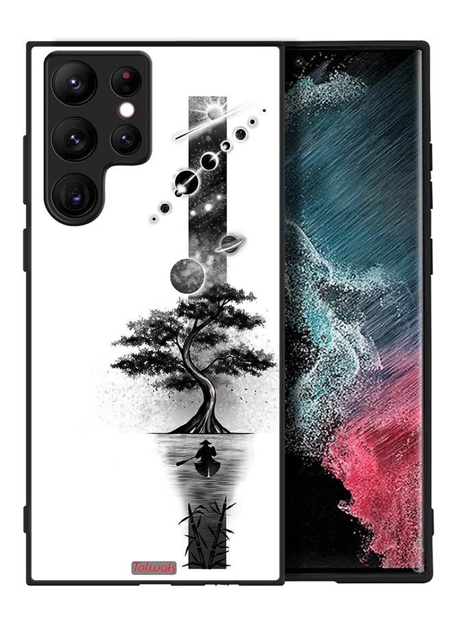 Tolwak Samsung Galaxy S22 Ultra 5G Protective Case Cover Earth Space Art - Image 2