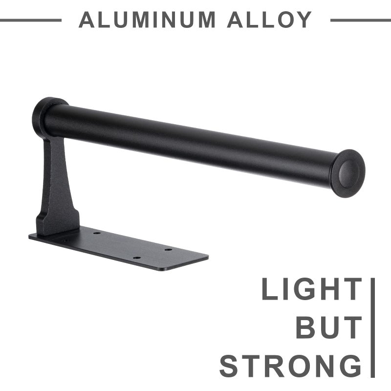 Honmein Paper Towel Holder  Aluminum Alloy Paper Towel Holders  Stylish Wall Mount And Under Cabinet Paper Towel Holders For Easy Access (Black) - Image 2