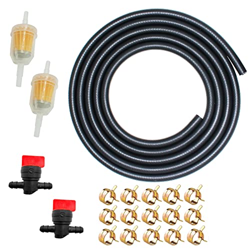 RUIDELI 1/4 Fuel Line 1/4 Inch Fuel Hose 10FT 6MM 4AN NBR Fuel Line For Small Engines E85 E10 Fuel System - Image 1