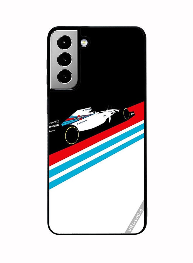 VR CREATIVE Protective Case Cover For Samsung Galaxy S21 FE 5G Martini Formula 1 Design Multicolour - Image 1