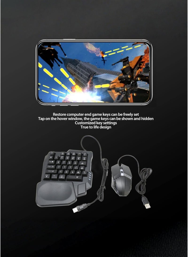 DUSALA Mix Lite+ 4-in-1 Mobile Game Combo Pack for Android – Gaming Keyboard & Mouse Converter, One-Handed Gamepad Controller, Mobile Gaming Set for PUBG, Free Fire, COD Mobile, Plug & Play, Low Latency - Image 4