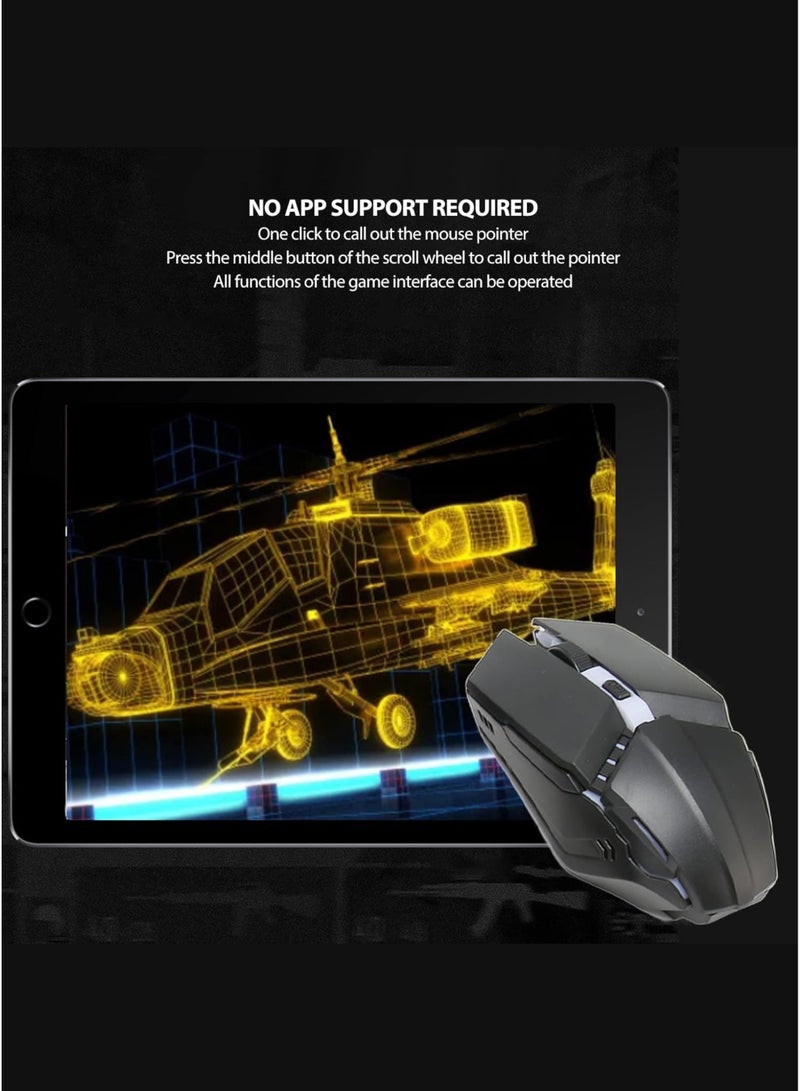 DUSALA Mix Lite+ 4-in-1 Mobile Game Combo Pack for Android – Gaming Keyboard & Mouse Converter, One-Handed Gamepad Controller, Mobile Gaming Set for PUBG, Free Fire, COD Mobile, Plug & Play, Low Latency - Image 3