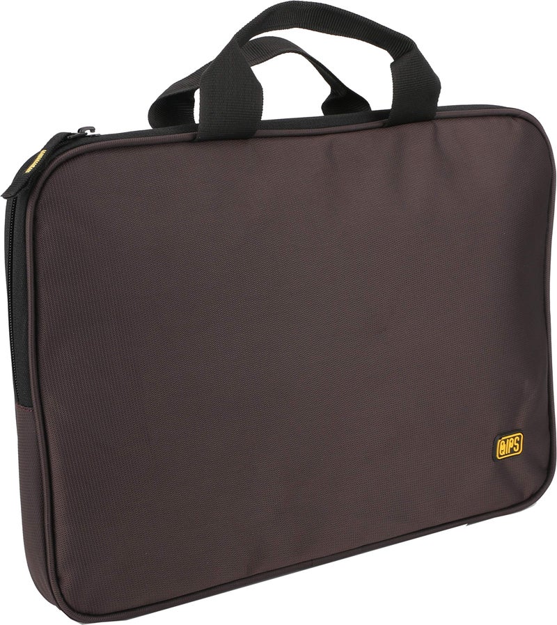 QIPS® Laptop Bags Sleeve Notebook Case 13-Inch 13.3-Inch 14-Inch with Compartment and Edge to Edge Padded Protection, Brown - Image 2