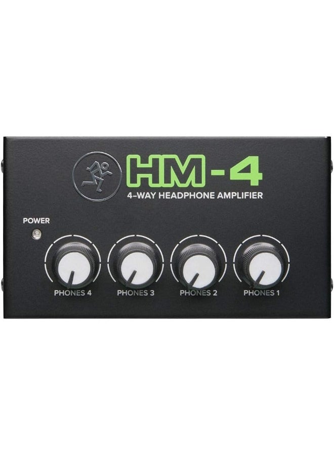 Mackie Mackie HM-4 - Professional 4-Way Headphone Amplifier, Black  - Image 2