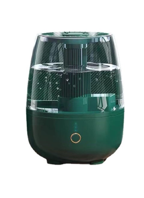 Cool Mist Humidifier, 6.8L Adjustable Fog Automatic Shutdown Essential Oil Diffuser, Portable Ultrasonic Humidifier Mist Vaporizer, Quiet Large Capacity Air Atomizer For Home Office, (Green)