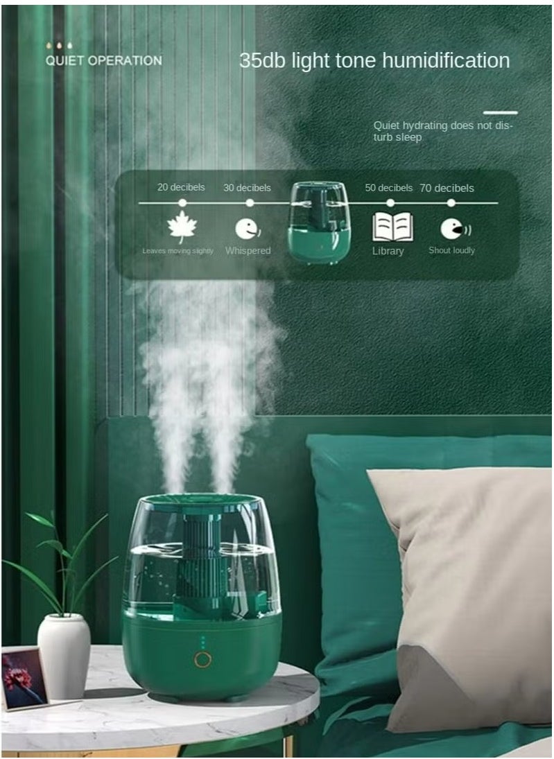 Mi VAZA - Cool Mist Humidifier, 6.8L Adjustable Fog Automatic Shutdown Essential Oil Diffuser, Portable Ultrasonic Humidifier Mist Vaporizer, Quiet Large Capacity Air Atomizer For Home Office, (Green) - Image 1