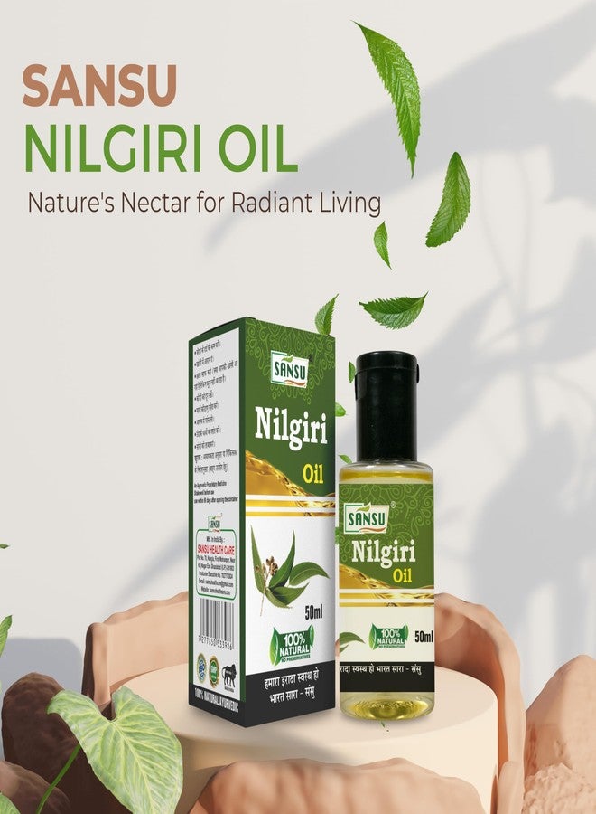 Sansu Organic Nilgiri Oil 50ml (Pack of 4). - Image 5