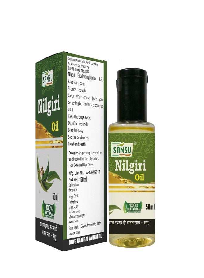 Sansu Organic Nilgiri Oil 50ml (Pack of 4). - Image 3