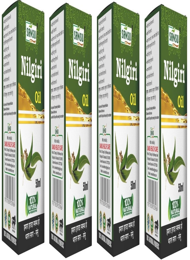 Sansu Organic Nilgiri Oil 50ml (Pack of 4). - Image 1