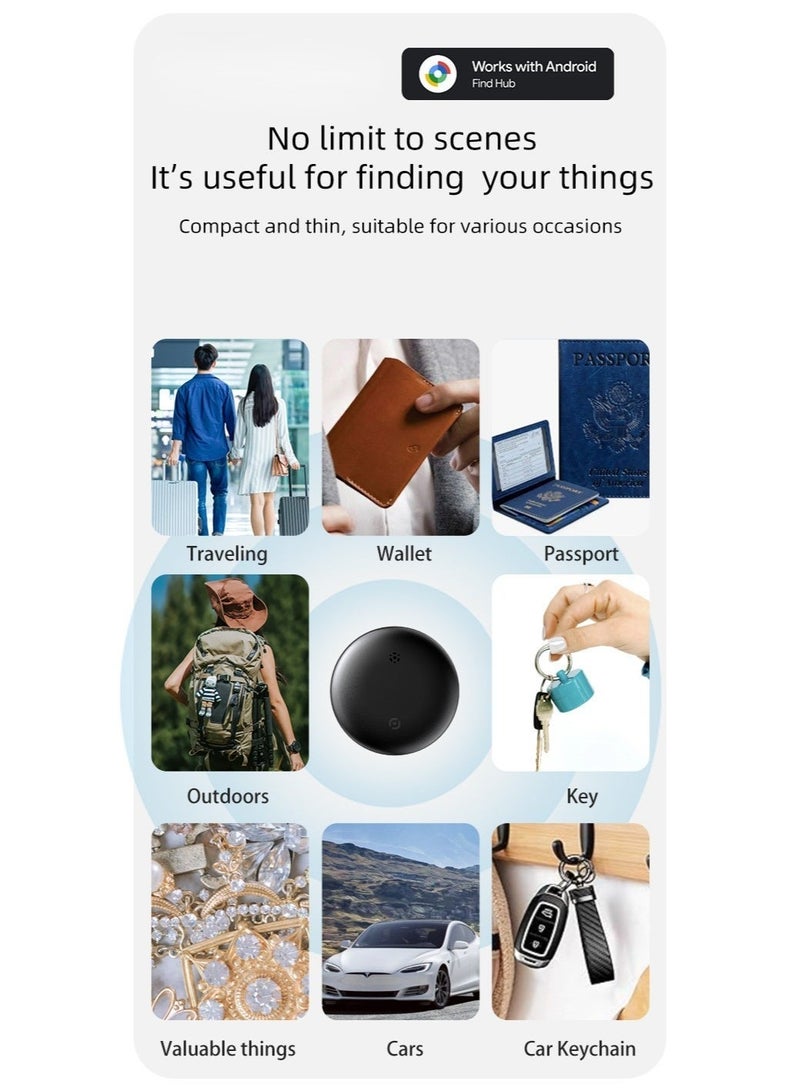 DEIN Premium Bluetooth Android Smart Tracker Bundle - Smart Tag replacement - (Android Only) - Anti-Lost Item Finder with Keychain Holder, Magnetic Mount & Protective Case - Real-Time Tracking for Pets, Cars, Luggage, Keys, Anti-Theft Device - Image 4