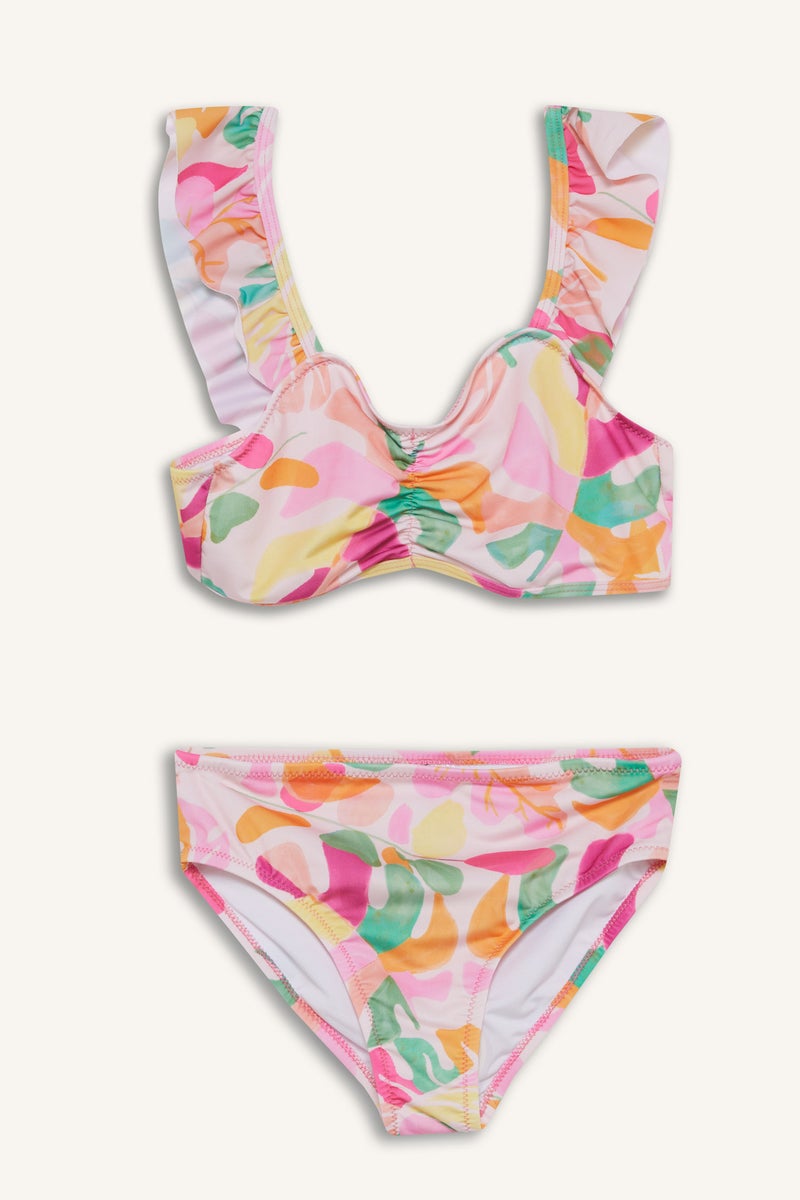 DeFacto Pink Girl Girl Patterned Bikini Set Casual - Image 1