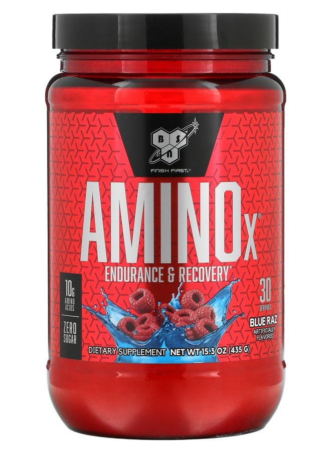 BSN AminoX Endurance & Recovery Blue Raz 15.3 oz (435 g) 