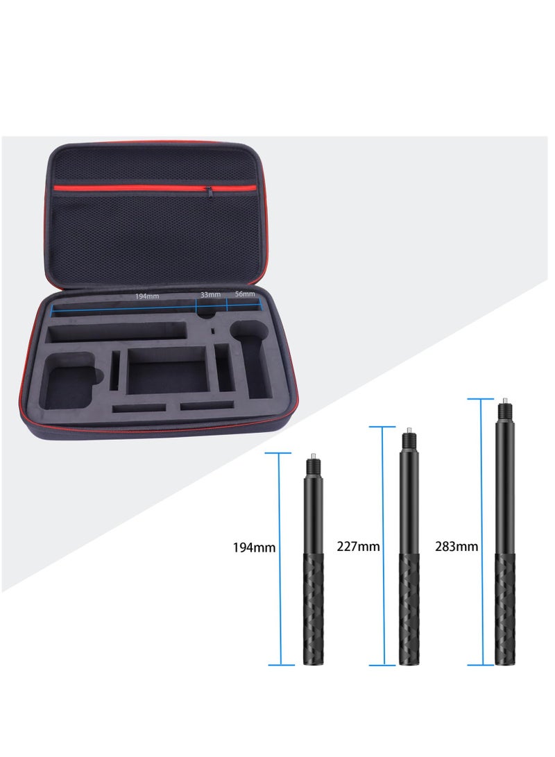 Hard Carrying Case For Insta360 X4 Portable Storage Bag Hard Shell Protector Travel Case Selfie Stick Charger Accessory Organizer Bag  - Image 5
