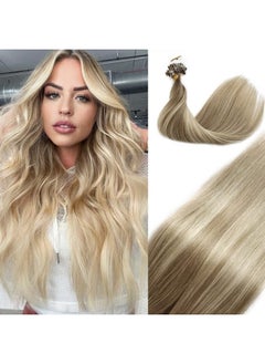 Micro Hair Extensions Human Hair For Womendark Blonde Balayage Micro Ring Human Hair Extensions Blonde Micro Loop Human Hair Extensions Micro Link Balayage Extensions 1G/S 50G 18"