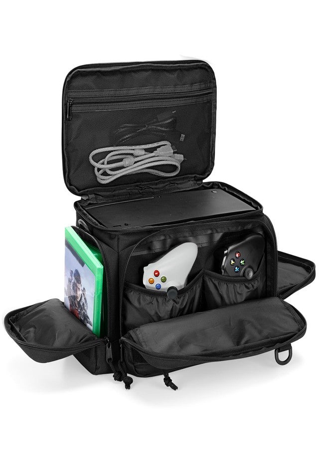PGmoon Tactical Console Carrying Case Compatible with Xbox Series X, Travel Carry Case Bag with Multi-Pockets for Controllers, Discs & More Accessories (Patent Design) - Image 1