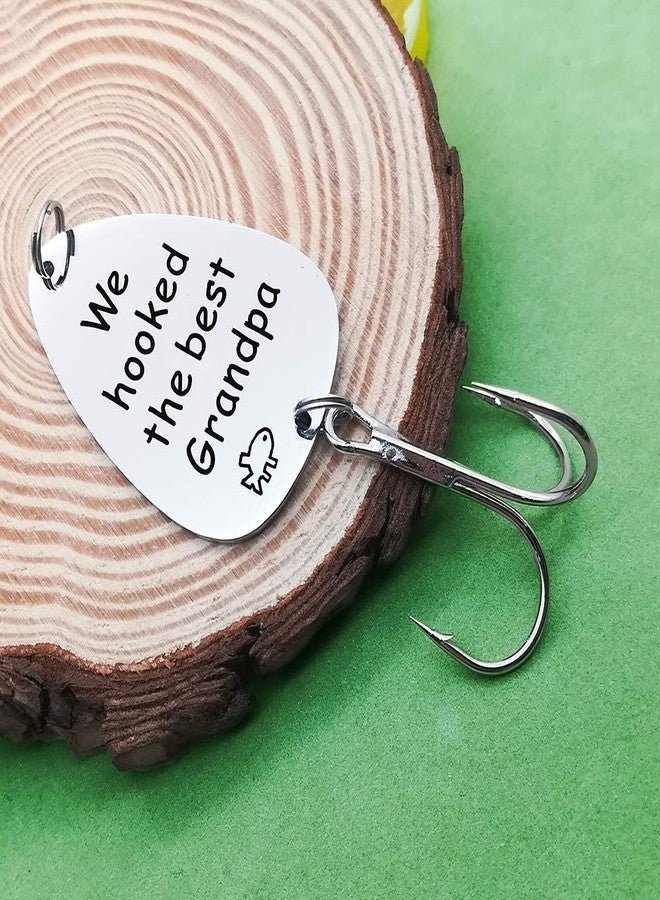 Baipilu for Grandpa Papa Grandfather Gift from Granddaughter Grandson We Hooked The Best Grandpa Fishing Lure Fisherman Present for Christmas Birthday from Grandchildren - Image 3